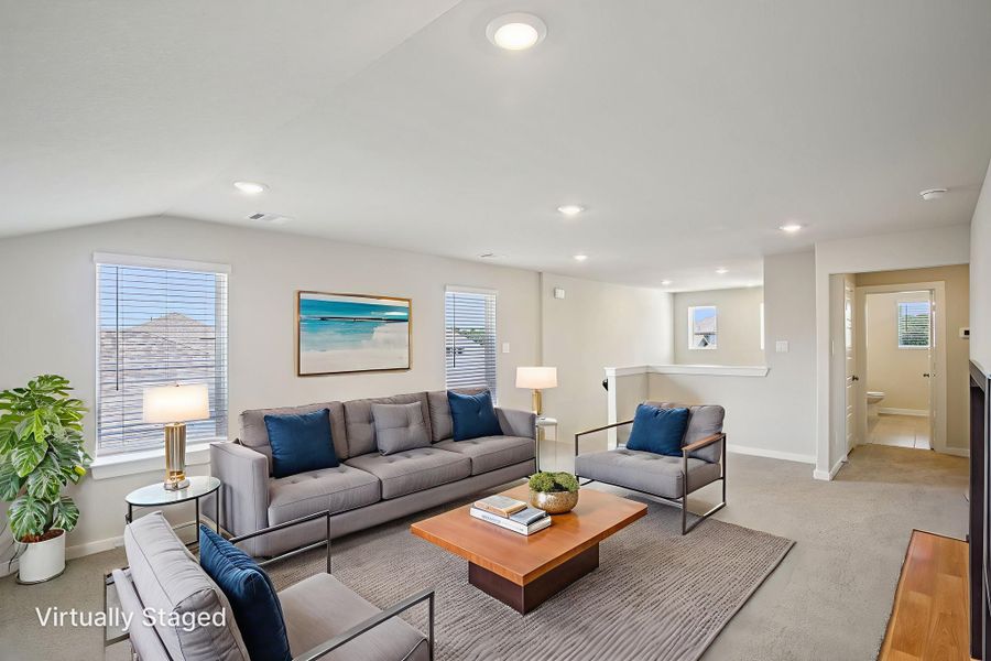 Furnished interior view inside a new home in Pine Lake Cove - Traditional Series, Montgomery (Image 6).