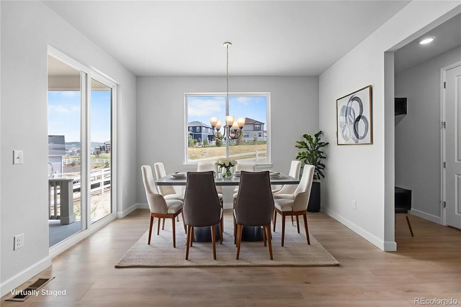 Furnished interior view inside a new home in , Castle Rock (Image 19). Furnished interior view inside a new home in , Castle Rock (Image 19).