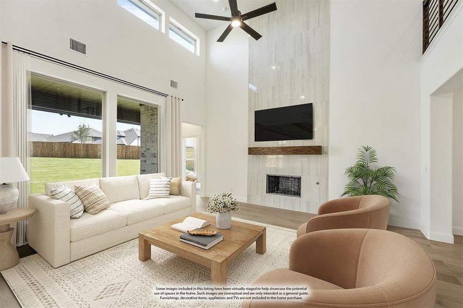 Furnished interior view inside a new home in Willow Wood Classic 50, McKinney (Image 10).