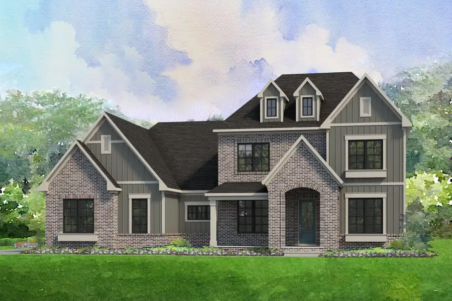 Representative exterior photo of a completed home built from the Paxton by Niblock Homes in Cordera, Concord, NC (Image 1).