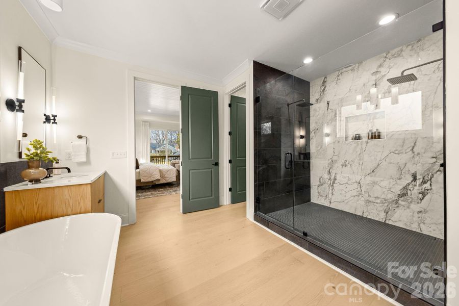 Furnished interior view inside a new home in , Charlotte (Image 42).