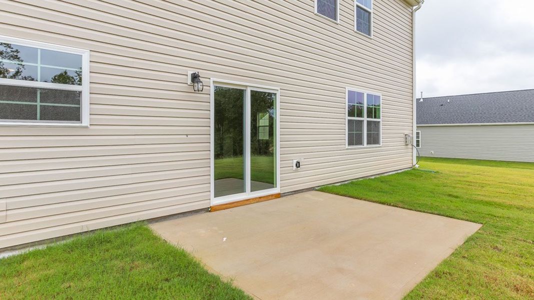 Exterior details and patio area of a home in Colly Farm, Stokesdale (Image 3).