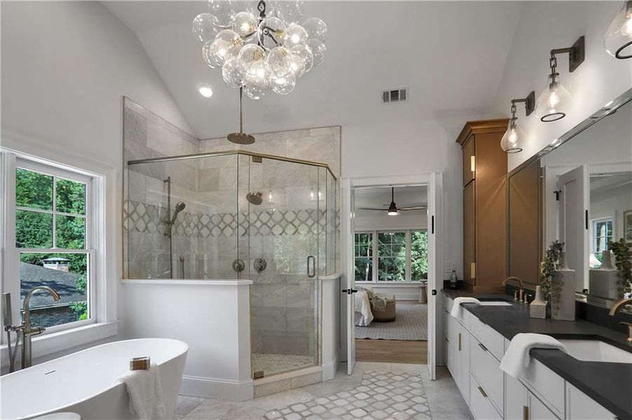 Furnished interior view inside a new home in , Decatur (Image 35).