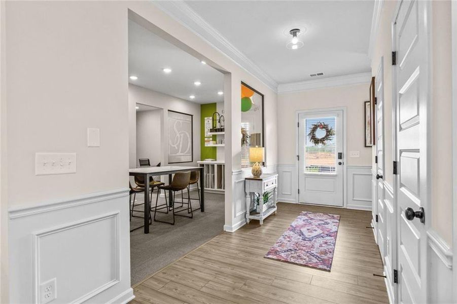 Furnished interior view inside a new home in Varnell Preserve, Dalton (Image 5).