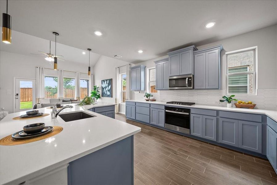 Furnished interior view inside a new home in , Little Elm (Image 25).