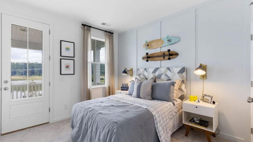 Furnished interior view inside a new home in Carnes Crossroads: Row Collection, Summerville (Image 2). Furnished interior view inside a new home in Carnes Crossroads: Row Collection, Summerville (Image 2).