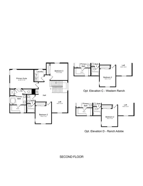 2D floor plan layout of this home in Parkside, Avondale, AZ (Image 3).