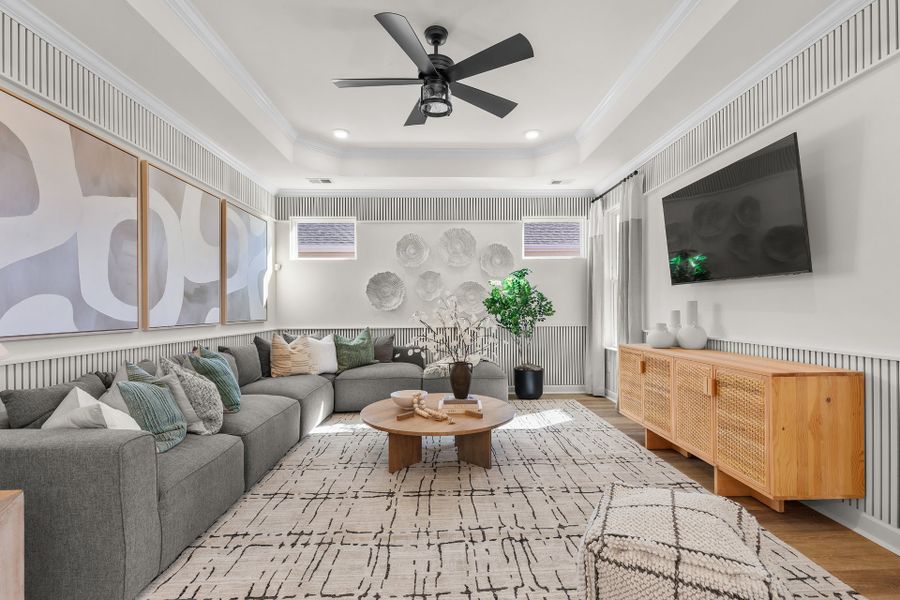 Representative furnished interior of a home built from the The Seashore by Chesapeake Homes in Coastal Club of the Carolinas, Calabash (Image 16).
