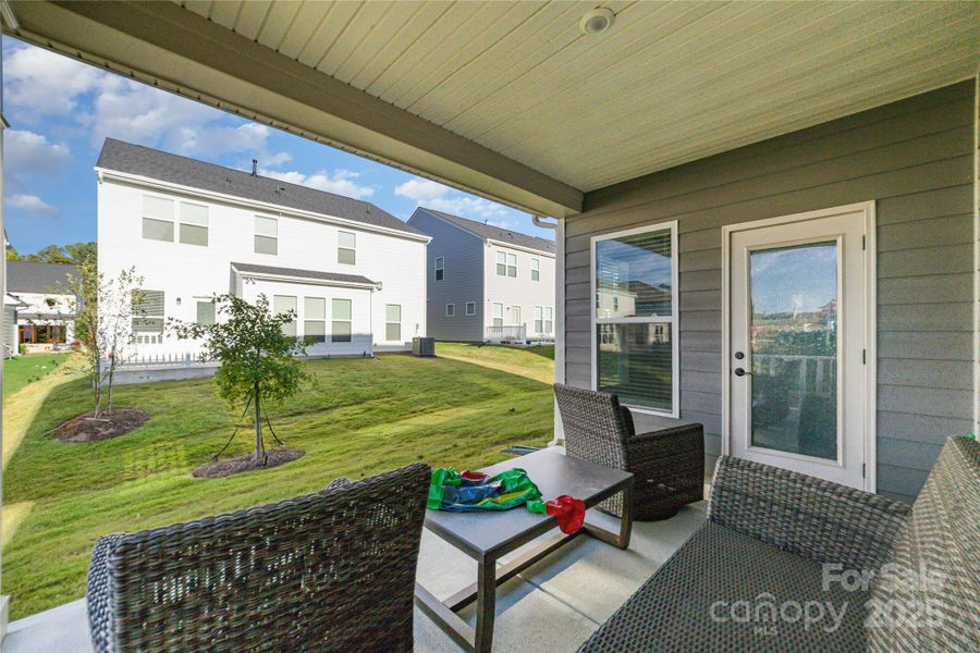 Exterior details and patio area of a home in Cannon Run, Concord (Image 3).