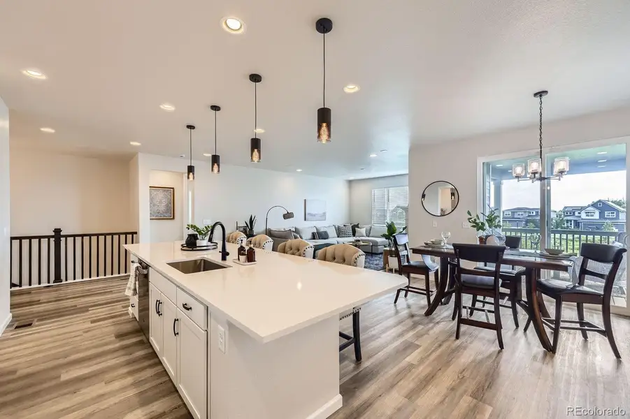 Furnished interior view inside a new home in Haskins Station, Arvada (Image 9).