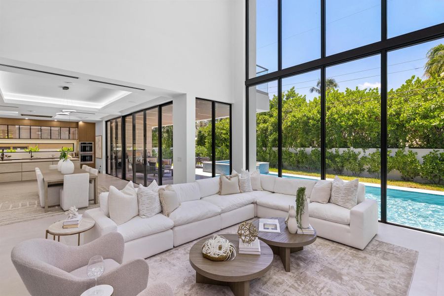 Furnished interior view inside a new home in , Boca Raton (Image 56). Furnished interior view inside a new home in , Boca Raton (Image 56).