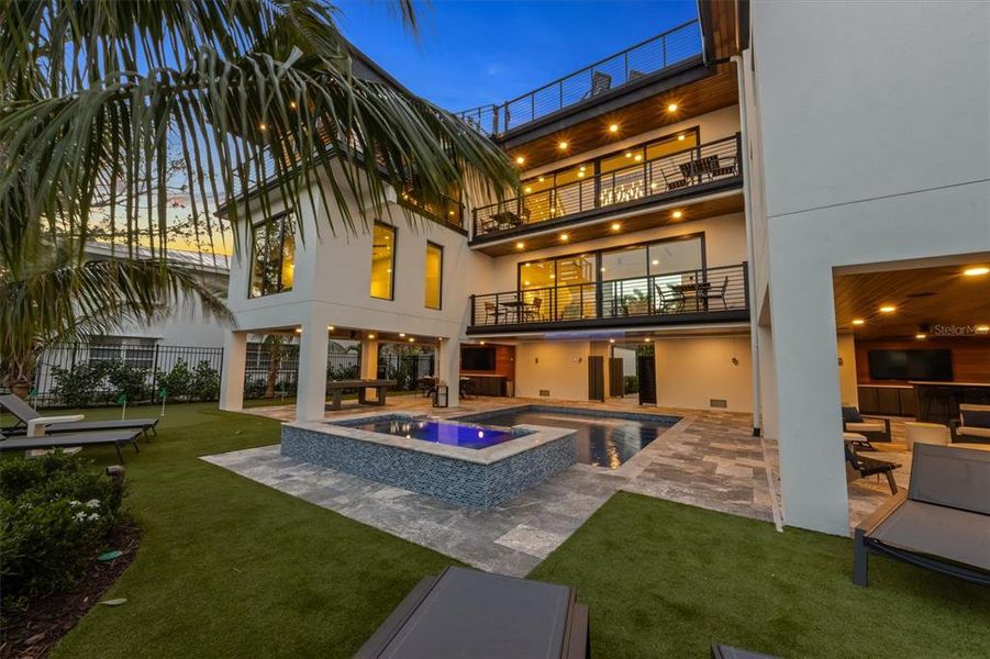 Exterior details and patio area of a home in , Sarasota (Image 35).