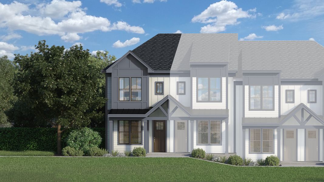 Representative exterior photo of a completed home built from the Hawthorne A, B, C by Veranda Homes in Hawthorne Summit, Greenville, SC (Image 2).