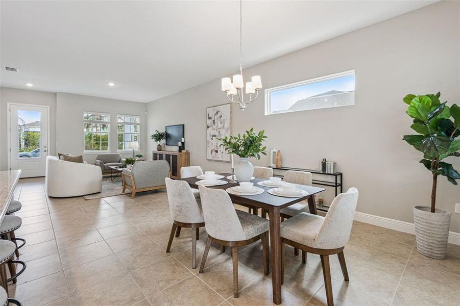 Furnished interior view inside a new home in Laureate Park, Orlando (Image 12).