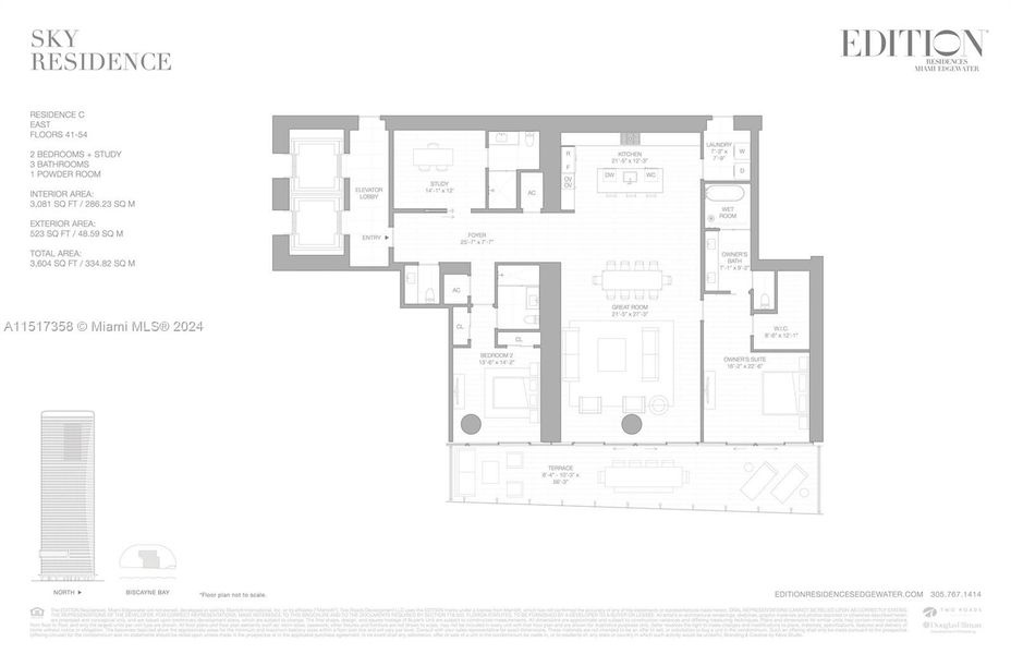 Floor Plan Residence C - Sky