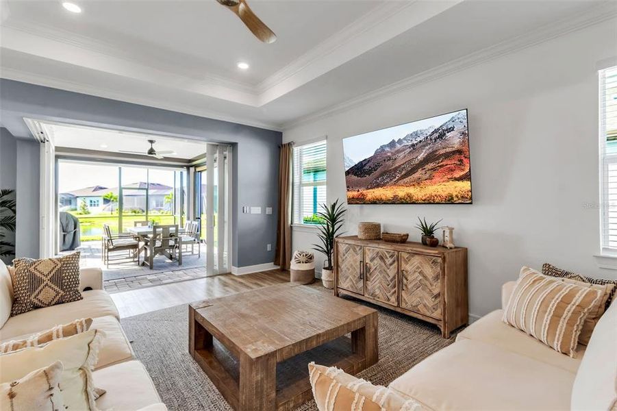 Furnished interior view inside a new home in Del Webb BayView, Parrish (Image 51). Furnished interior view inside a new home in Del Webb BayView, Parrish (Image 51).