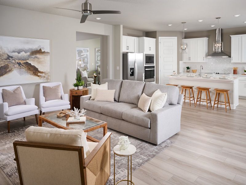 Furnished interior view inside a new home in Hampton Park - Signature Series, Vero Beach (Image 3).