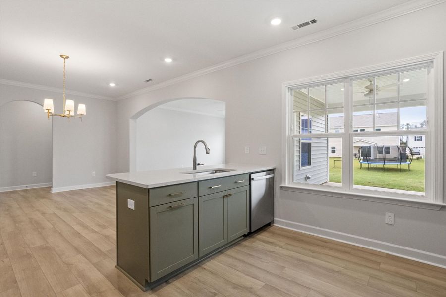 Furnished interior view inside a new home in Winston Ridge, Youngsville (Image 10).