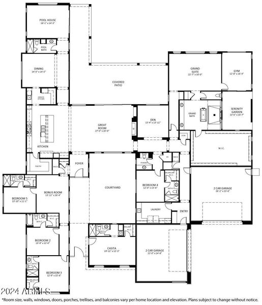 Floorplan - 6521 E Paradise Dr