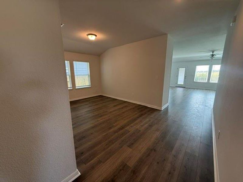 Spacious, unfurnished interior of a new home in Butler Farms - Boulevard Collection, Liberty Hill (Image 6). Spacious, unfurnished interior of a new home in Butler Farms - Boulevard Collection, Liberty Hill (Image 6).