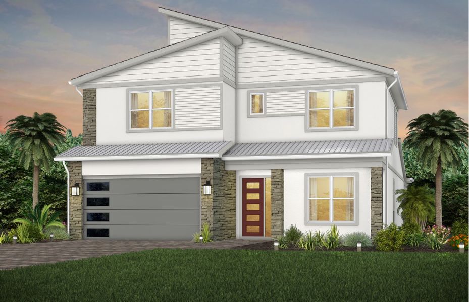 Whitestone Exterior MD301 with Stone