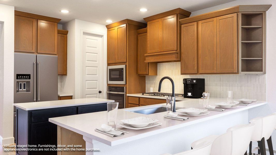 Furnished interior view inside a new home in Lariat 45', Liberty Hill (Image 5).