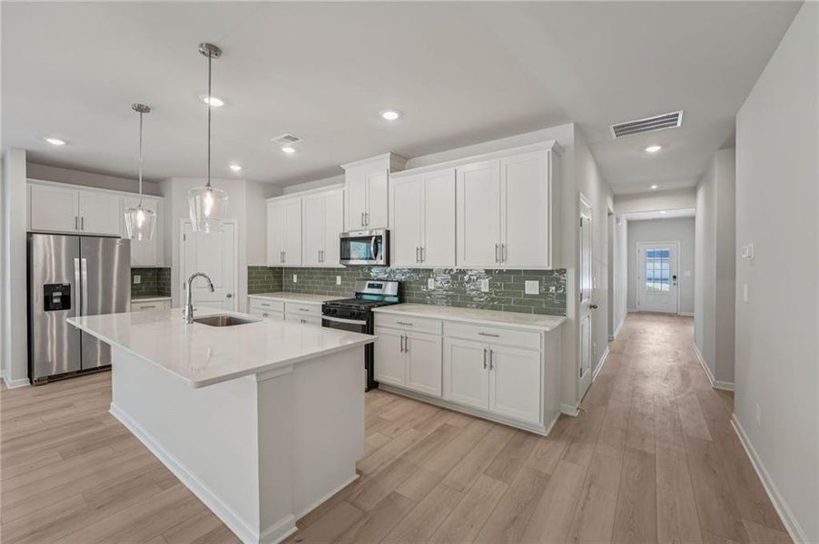 Furnished interior view inside a new home in Westmont Preserve, Powder Springs (Image 9).