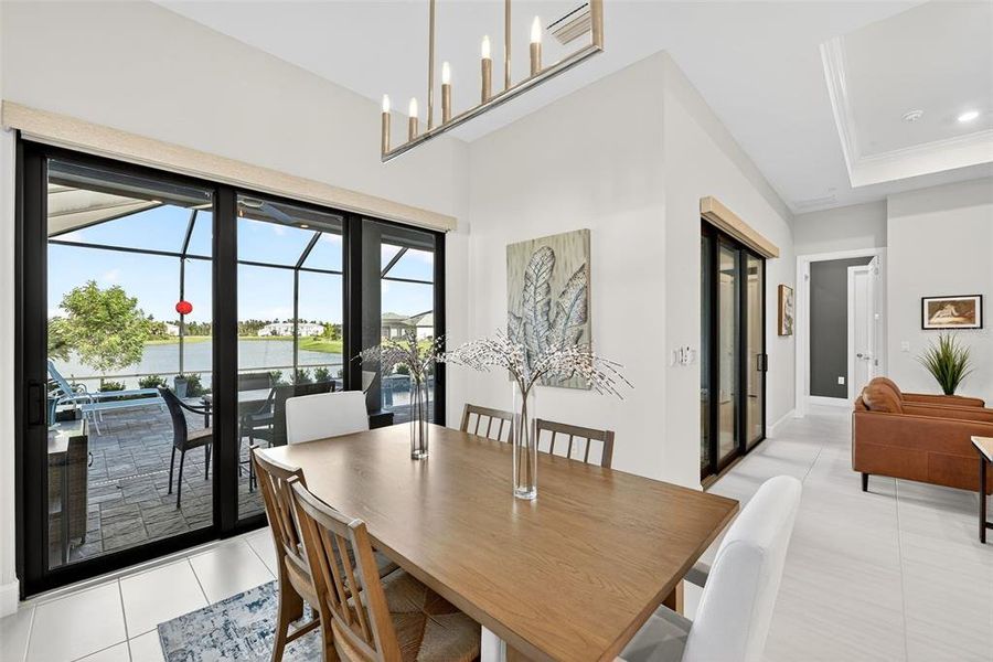 Furnished interior view inside a new home in , Venice (Image 32).