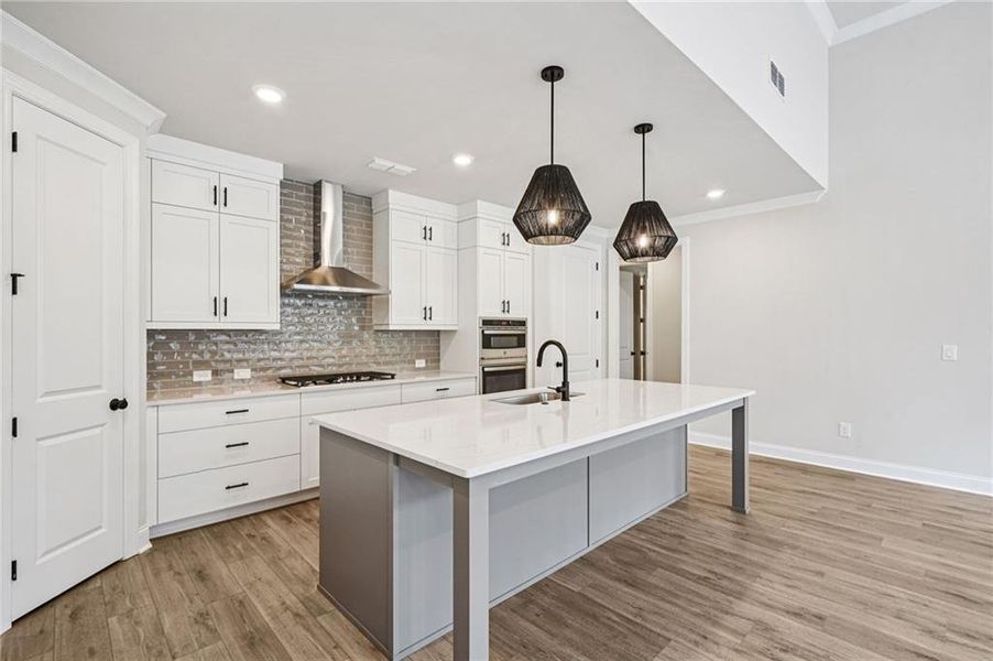 Furnished interior view inside a new home in Promenade at Sawnee Village, Cumming (Image 10).