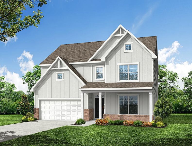 Representative exterior photo of a completed home built from the Canton by Eastwood Homes in Arbor West, Dawsonville, GA (Image 2). Representative exterior photo of a completed home built from the Canton by Eastwood Homes in Arbor West, Dawsonville, GA (Image 2).