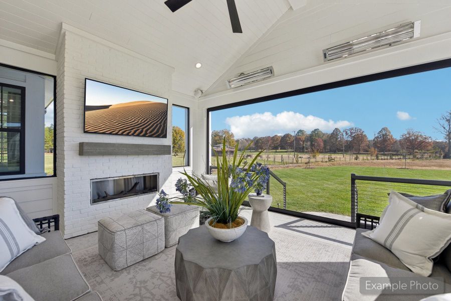 Exterior details and patio area of a home in Davidson Retreat, Davidson (Image 22).