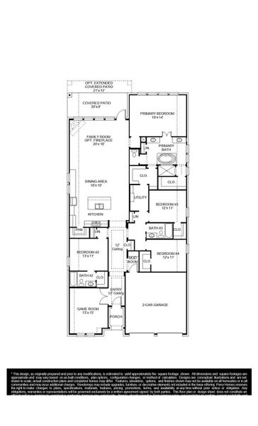 2D floor plan layout of this home in Bridgeland, Cypress, TX (Image 5). 2D floor plan layout of this home in Bridgeland, Cypress, TX (Image 5).