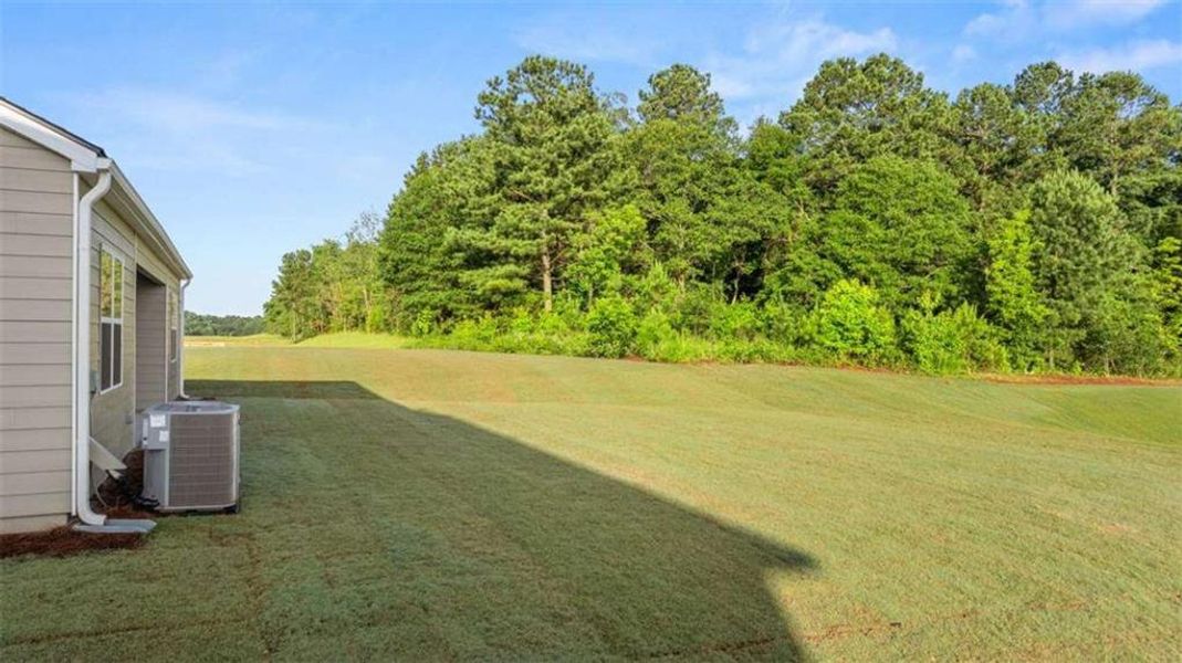 Exterior details and patio area of a home in Preserve at Dove Creek, Statham (Image 27).