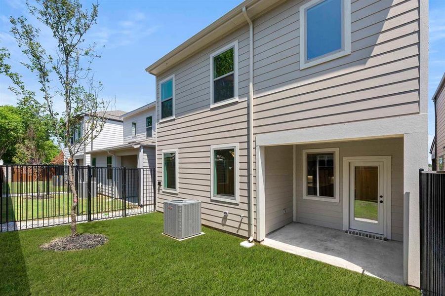 Front exterior of a new home in Sereno Oaks at Buckner Terrace, Dallas, TX, highlighting curb appeal (Image 18). Front exterior of a new home in Sereno Oaks at Buckner Terrace, Dallas, TX, highlighting curb appeal (Image 18).