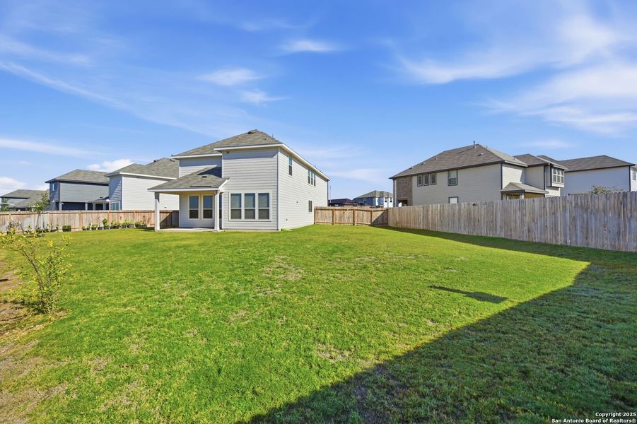 Exterior details and patio area of a home in Morgan Meadows, San Antonio (Image 23).