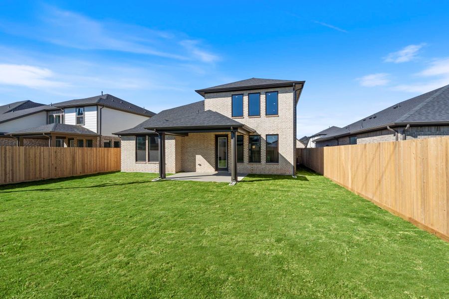 Exterior details and patio area of a home in Harvest Green - Final Opportunities, Richmond (Image 14).