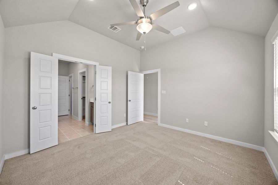 Primary Bedroom in the Cypress home plan by Trophy Signature Homes - REPRESENTATIVE PHOTO Primary Bedroom in the Cypress home plan by Trophy Signature Homes - REPRESENTATIVE PHOTO