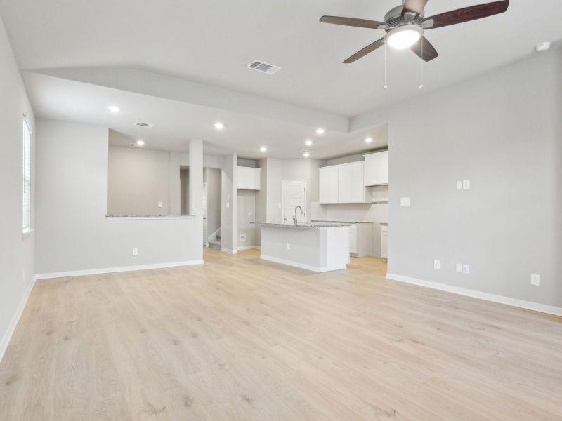 Dining room in the San Jacinto floorplan at a Meritage Homes community.