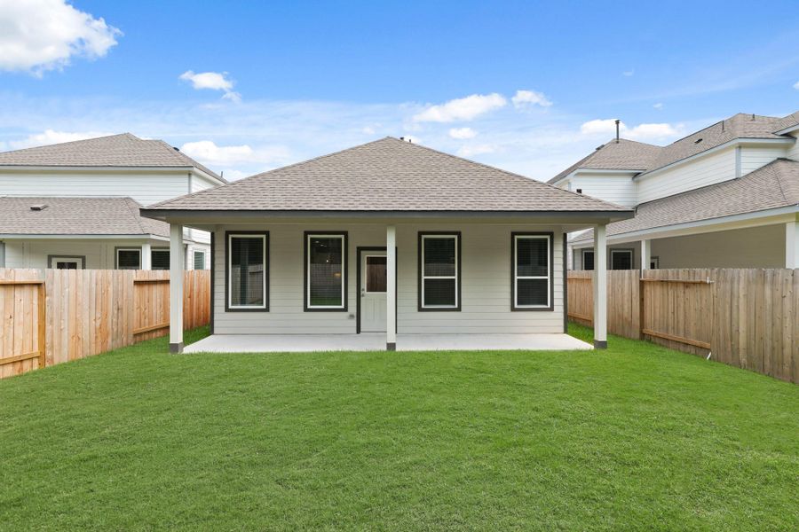 Front exterior of a new home in Cypresswood Landing, Humble, TX, highlighting curb appeal (Image 24). Front exterior of a new home in Cypresswood Landing, Humble, TX, highlighting curb appeal (Image 24).