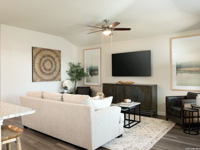 Furnished interior view inside a new home in Royal Crest, San Antonio (Image 9).