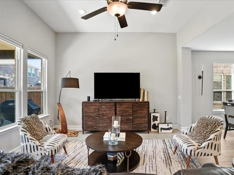 The kind of living room that makes you want to stay in and cancel your plans. The kind of living room that makes you want to stay in and cancel your plans.