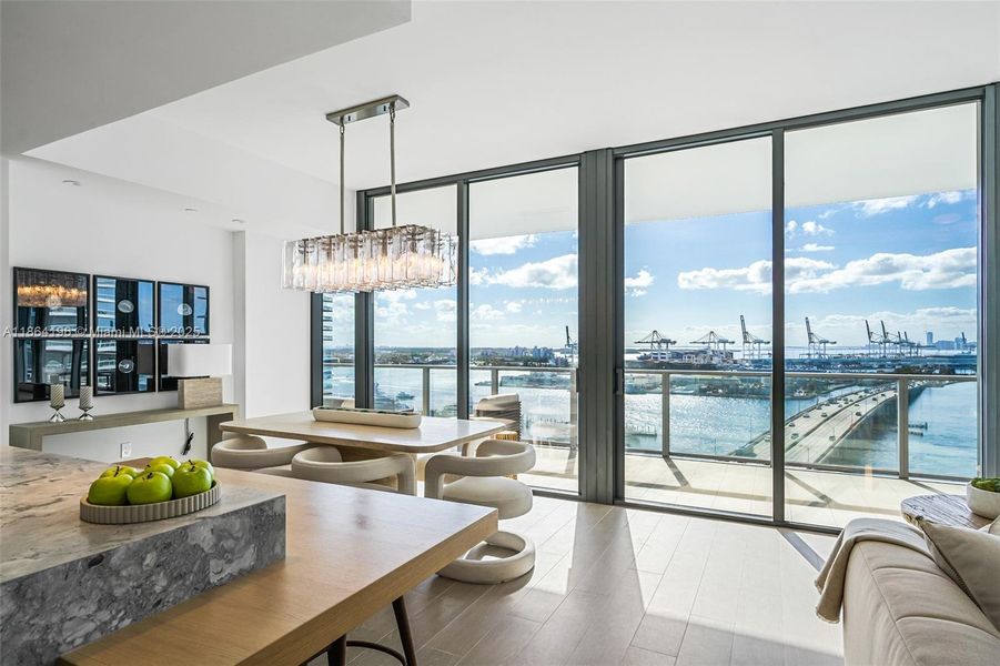 Furnished interior view inside a new home in , Miami Beach (Image 14).