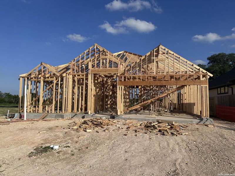 In-progress construction of a new home in Village at Three Oaks, Seguin, TX (Image 17). In-progress construction of a new home in Village at Three Oaks, Seguin, TX (Image 17).