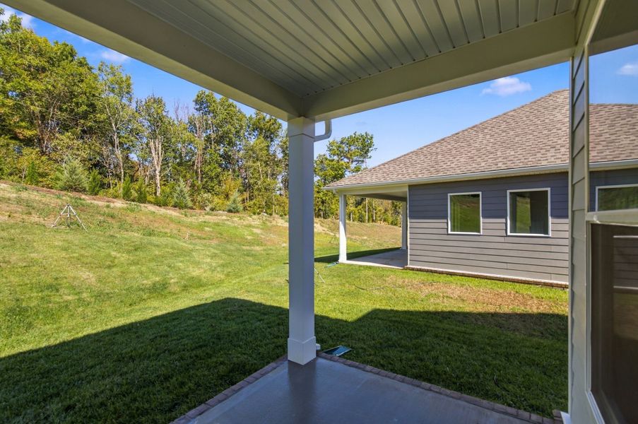 Exterior details and patio area of a home in Hidden Springs - The Village Collection, Smyrna (Image 4).