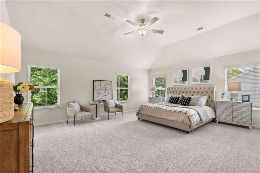 Furnished interior view inside a new home in Whisper Creek, Atlanta (Image 14).