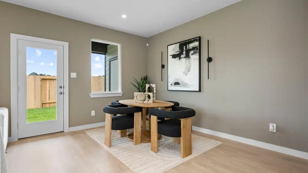 Furnished interior view inside a new home in Murphy Village, Missouri City (Image 12). Furnished interior view inside a new home in Murphy Village, Missouri City (Image 12).