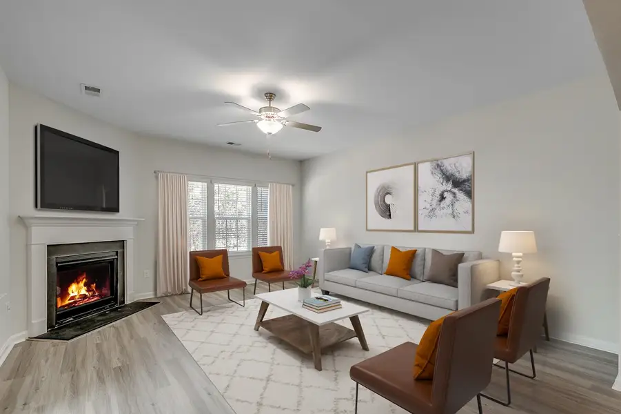 Representative furnished interior of a home built from the Westbury - Premier Collection by Mungo Homes in Winston Ridge, Youngsville (Image 4).