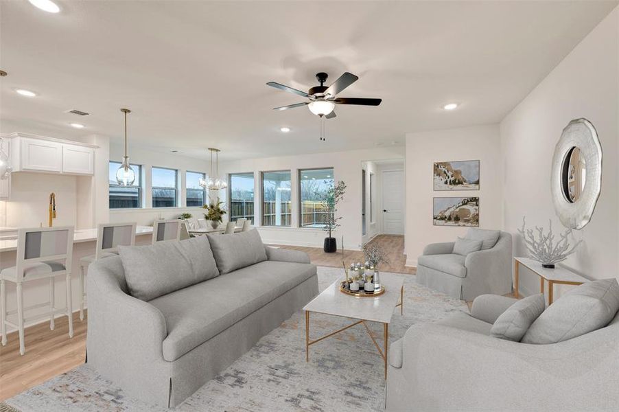 Furnished interior view inside a new home in Karis - Village Series, Crowley (Image 5).