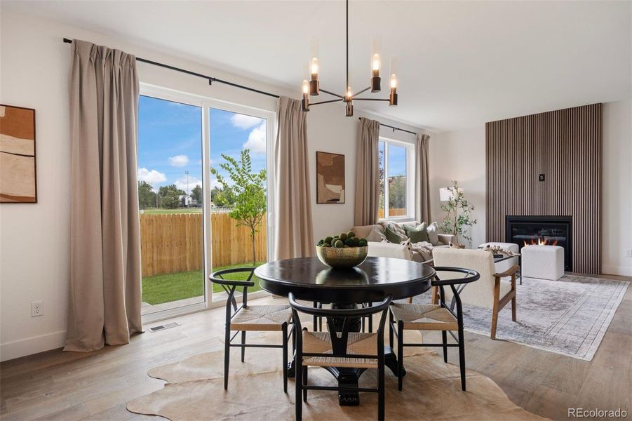 Furnished interior view inside a new home in , Wheat Ridge (Image 25).