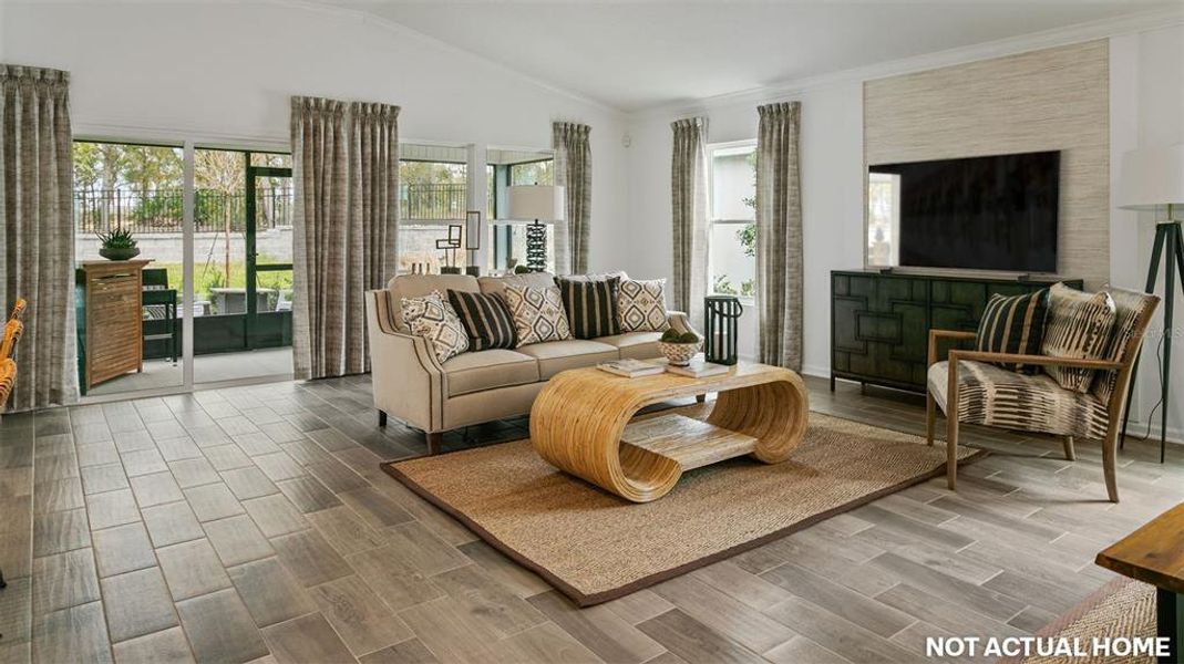 Furnished interior view inside a new home in Sawmill Branch, Palm Coast (Image 12).